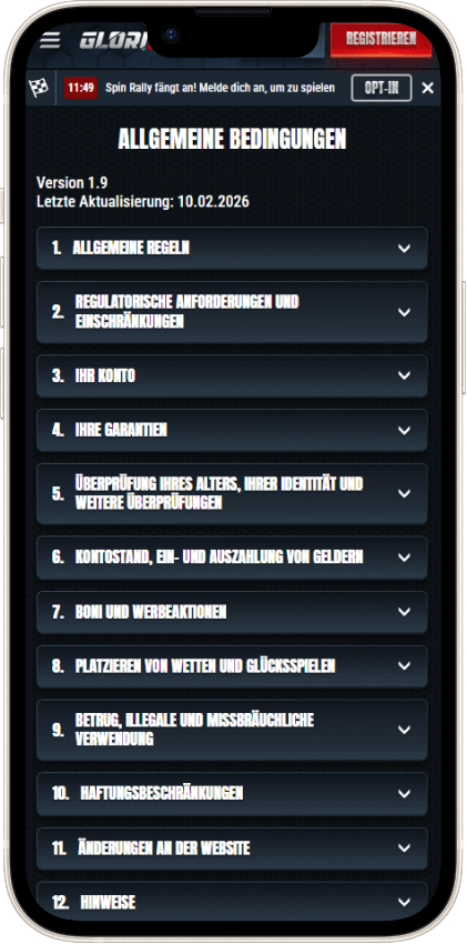 Glorian Casino Sicherheit & Lizenz